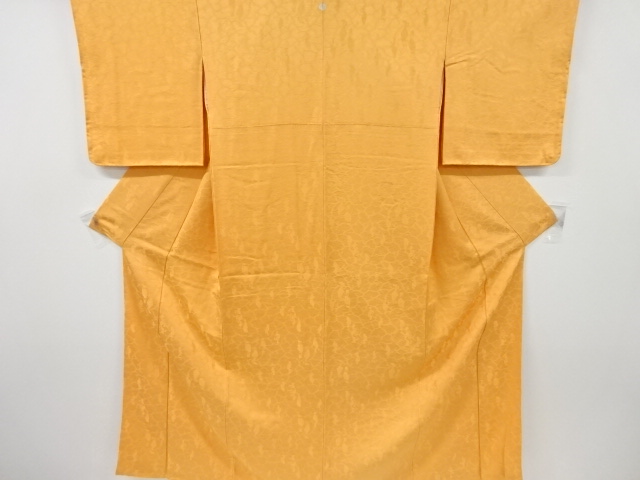 割れ水差し模様織り出し一つ紋色無地着物